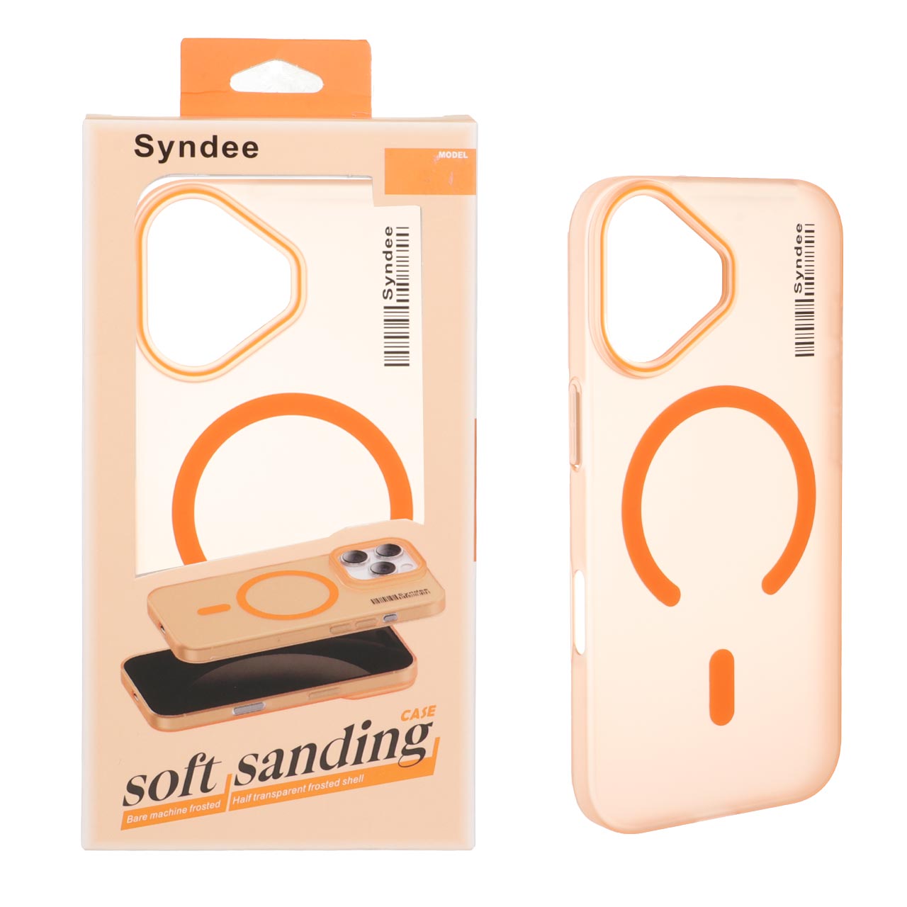 قاب اورجینال Syndee پشت مات MagSafe مدل Apple iPhone 17 - نارنجی (پک دار )